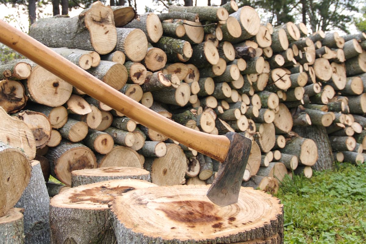How To Split Wood With An Axe